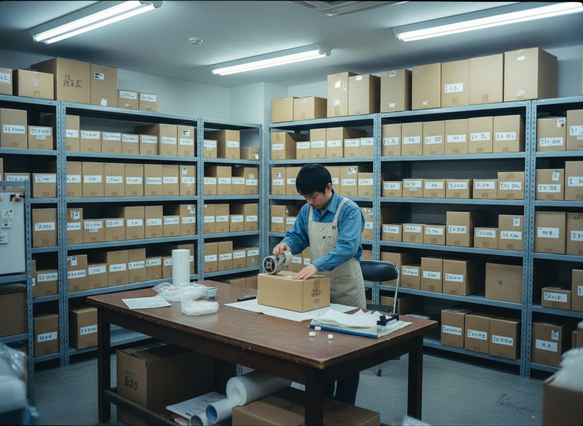 出荷前の検品・梱包作業