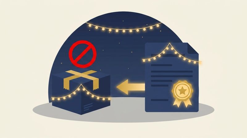 交付決定前の発注NGを表すイラスト：承認印付きの書類が先、荷物の発注はその後