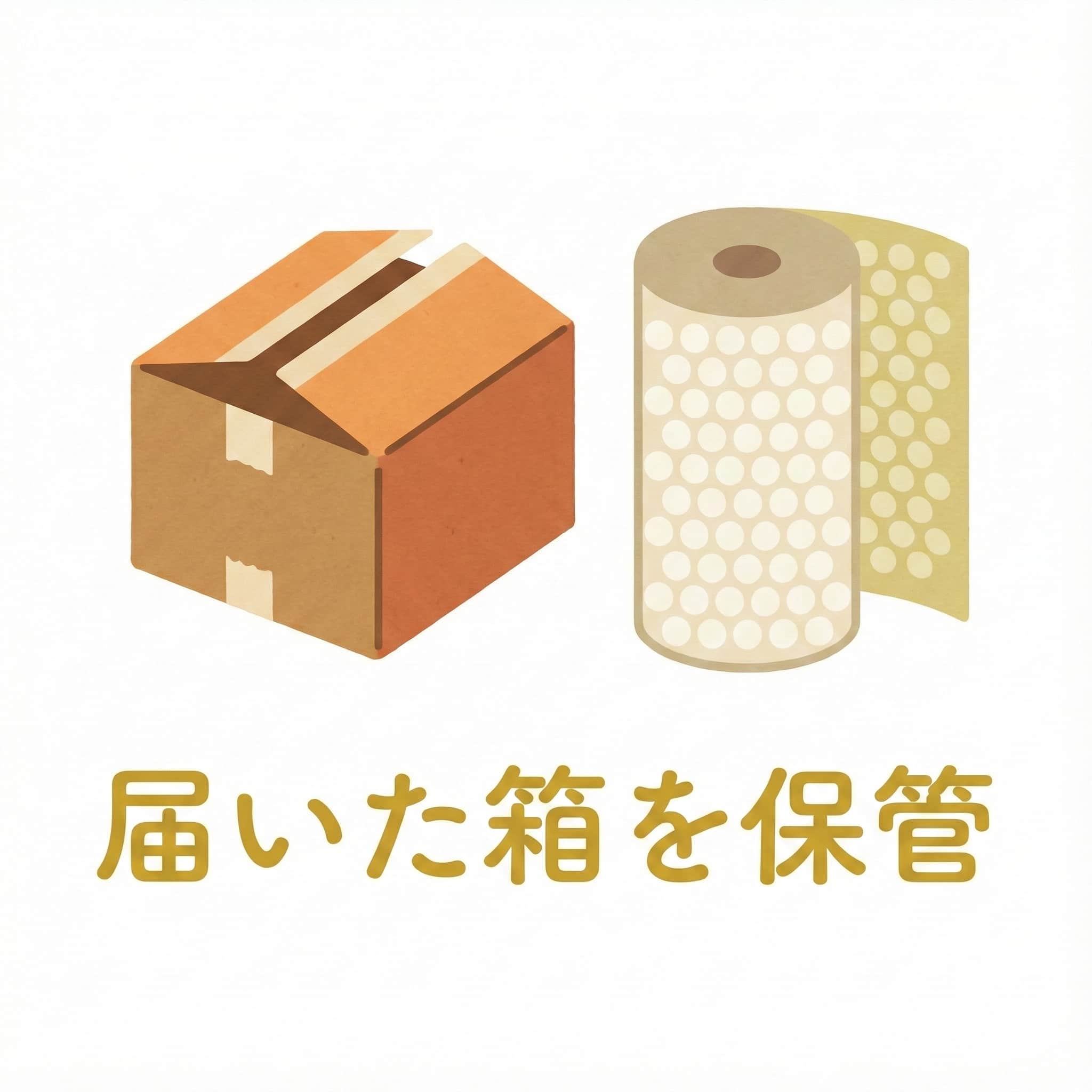 届いた箱を保管