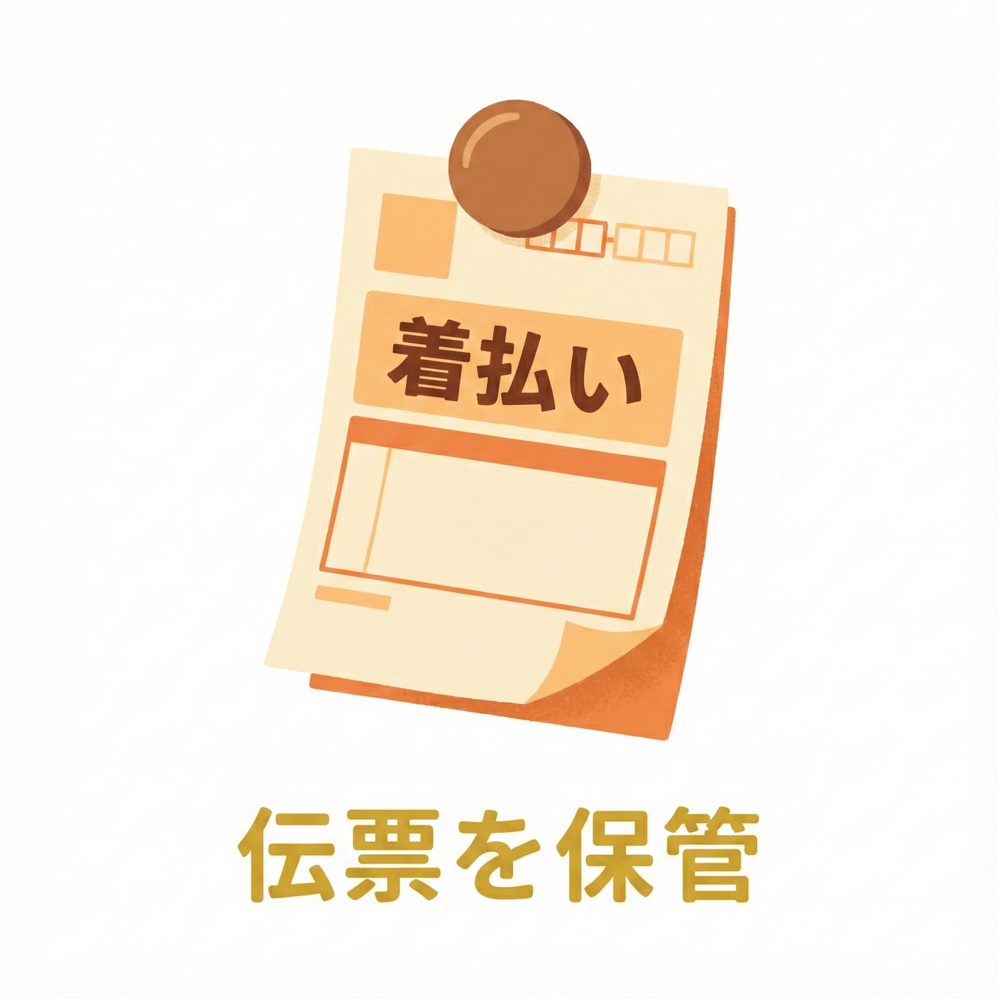 着払い伝票を保管